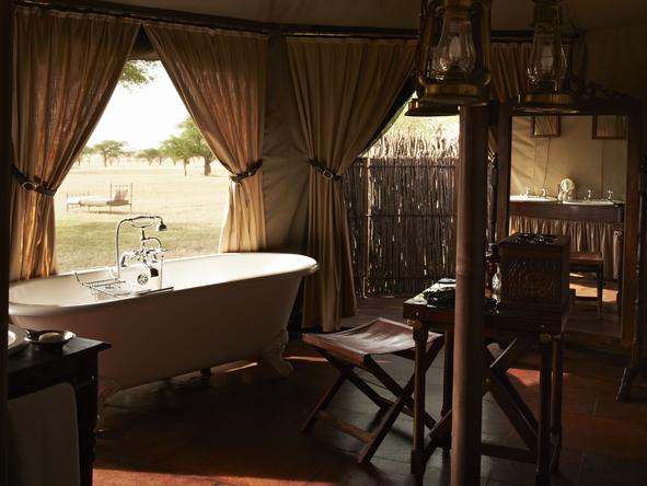 Singita Sabora Tented Camp - Bathroom 